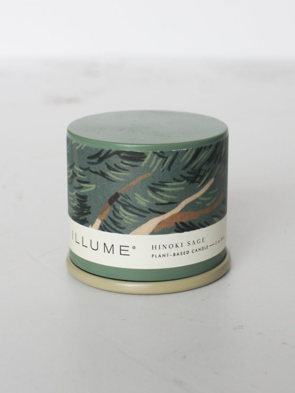 Illume Hinoki Sage Demi Vanity Tin Candle - NEW